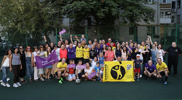 Футбольная команда «Столото» в благотворительном матче в поддержку подопечных фонда Константина Хабенского